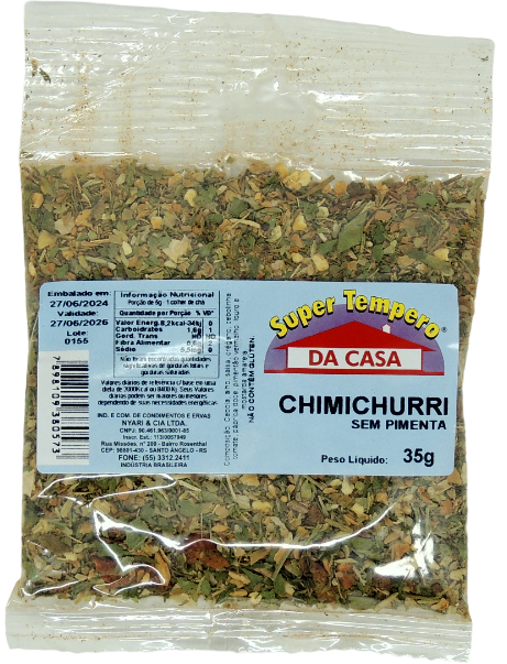 Chimichurri sem Pimenta